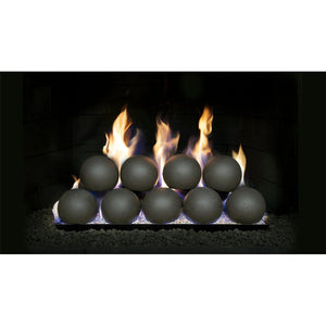 Real Fyre 5" Set of 24 Epic Black Fyre Spheres for 30" P45 Burner