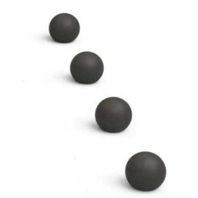 Real Fyre 2" Set of 4 Epic Black Fyre Spheres
