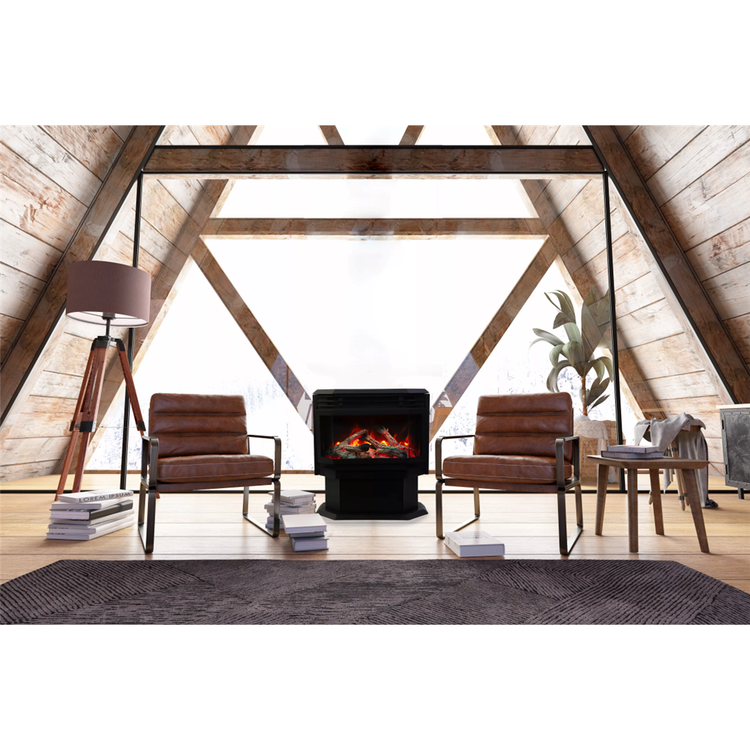 Amantii Lumina 26" Smart Freestanding Electric Fireplace view 2