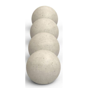 Real Fyre 6" Set of 4 Graystone Fyre Spheres