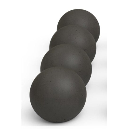 Real Fyre 6" Set of 4 Epic Black Fyre Spheres