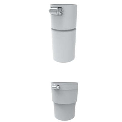 Duravent 8 inch FasNSeal PolyPro Rigid to FasNSeal Flex Adapter Adapters