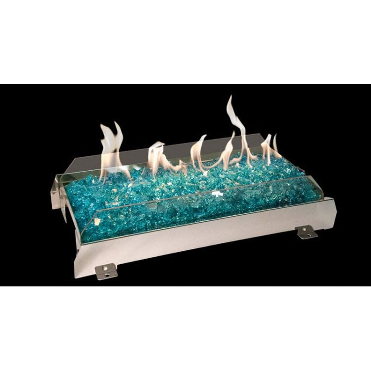 Real Fyre 18" Natural Gas See Through Vent Free 12 Series On/Off with Standing Pilot Glass Burner System