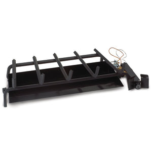 Real Fyre 24" Propane See Through GX4 Burner System with Safety Pilot Kit and Heavy Duty Grate