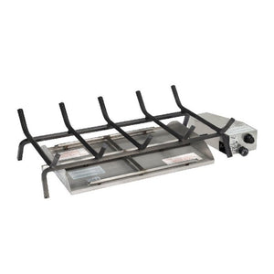 Real Fyre 30" Propane G45 See Through Stainless Steel Manual valve with Standing Pilot Burner System
