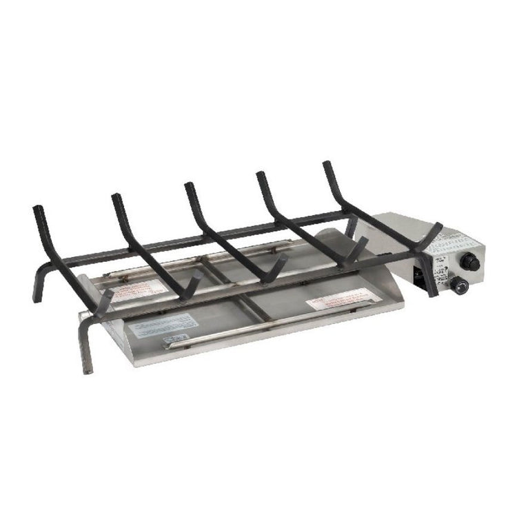 Real Fyre 36" Natural Gas G45 See Through Stainless Steel Manual valve with Standing Pilot Burner System