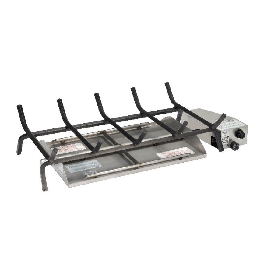 Real Fyre 42" Propane G45 See Through SS Manual valve with Standing Pilot Burner System