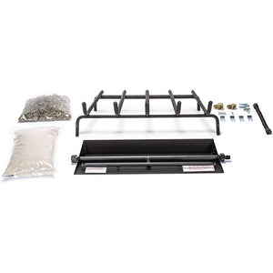 Real Fyre 30" Natural Gas GX45 Match Lit Burner System with Heavy Duty Grate