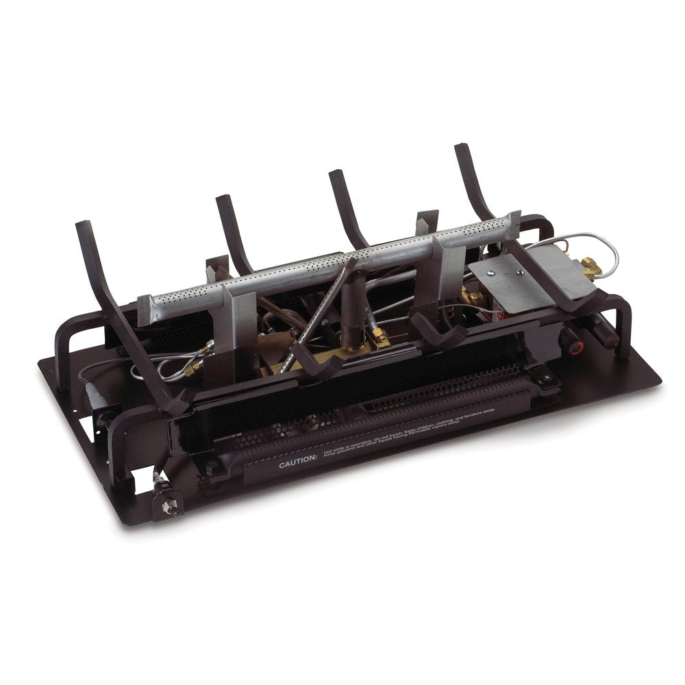 Real Fyre 24" Natural Gas See Through Vent Free 12 Series Remote On/Off with Standing Pilot Burner System
