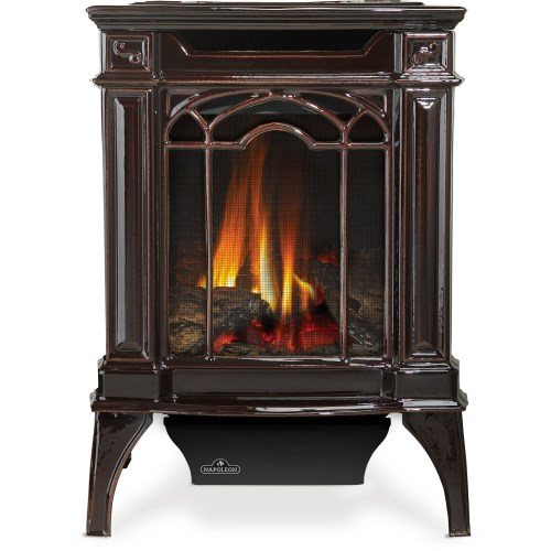 Napoleon Arlington Majolica Brown Direct Vent Natural Gas Stove, Millivolt Ignition
