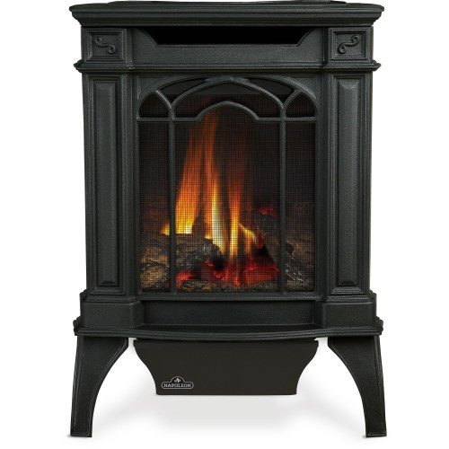 Napoleon Arlington Metallic Black Direct Vent Gas Natural Gas Stove, Millivolt Ignition