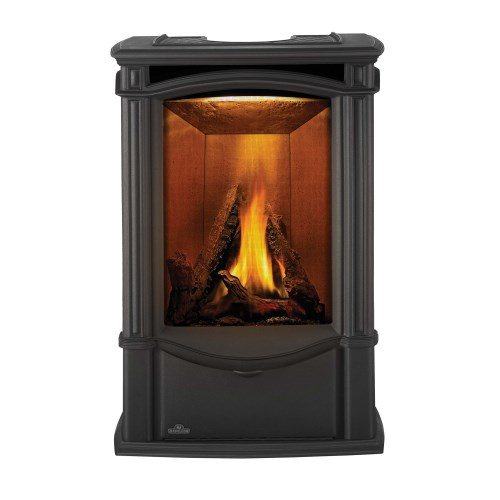 Napoleon Castlemore Black Direct Vent Natural Gas Stove, Electronic Ignition