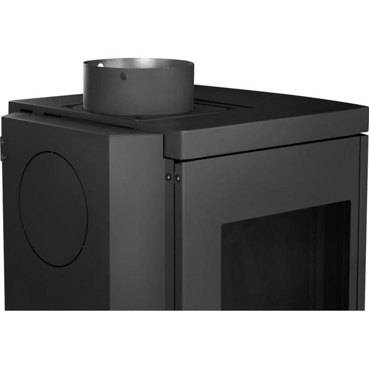 Napoleon Three Sided Direct Vent Gas Hybrid Stove, Black, Natural Gas view 4