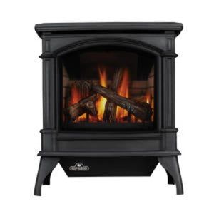Napoleon Knightsbridge Black Direct Vent Natural Gas Stove, Electronic Ignition