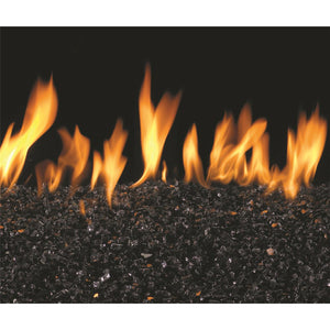 Real Fyre Black Crushed Fyre Glass GL-10-B view 2