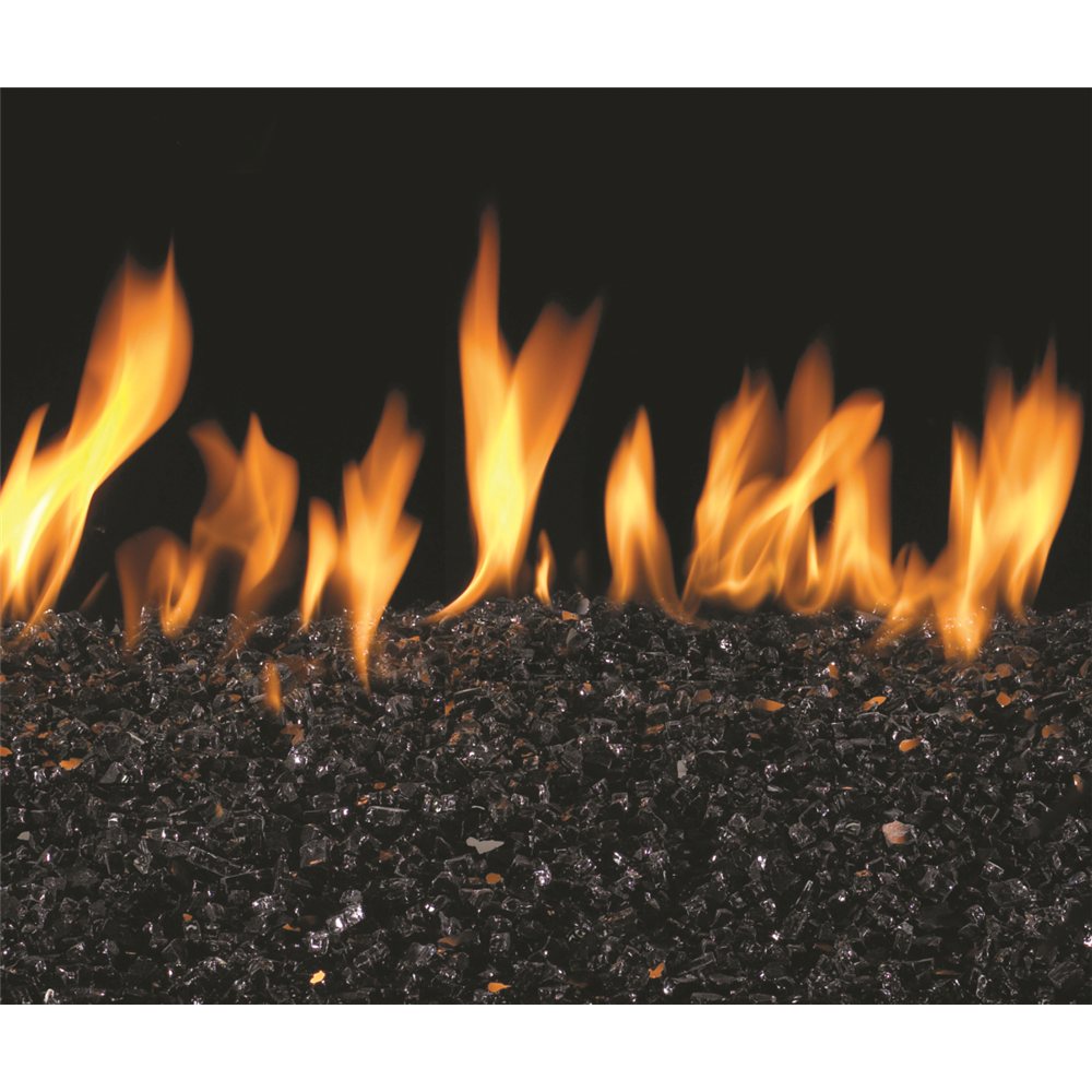 Real Fyre Black Crushed Fyre Glass GL-40-B view 2