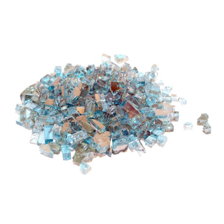 Real Fyre Azuria Reflective Crushed Fyre Glass GL-10-FR view 2
