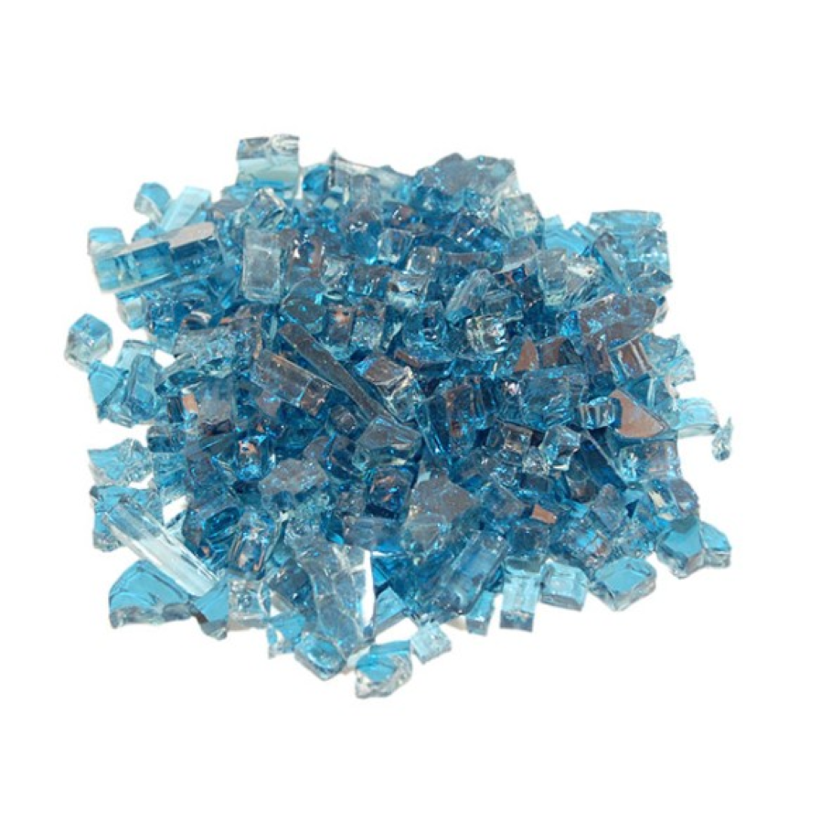 Real Fyre Caribbean Blue Crushed Fyre Glass GL-10-N