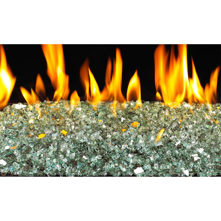 Real Fyre Emerald Reflective Crushed Fyre Glass GL-10-ER