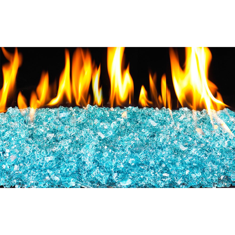 Real Fyre Azuria Crushed Fyre Glass GL-40-F