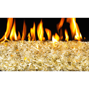 Real Fyre Gold Reflective Crushed Fyre Glass GL-10-HR
