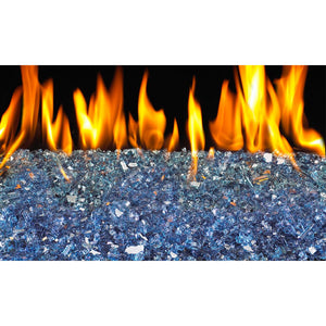 Real Fyre Caribbean Blue Crushed Fyre Glass GL-40-N