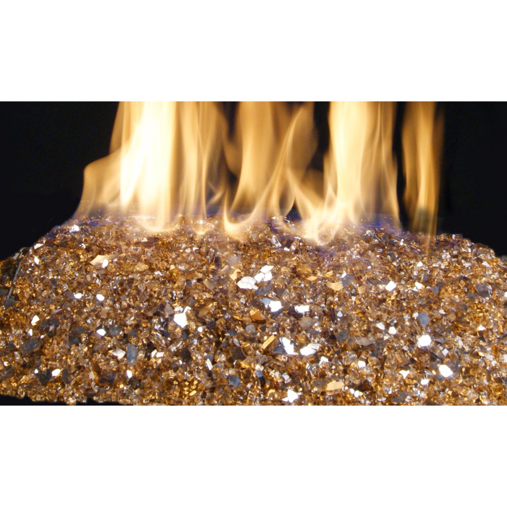 Real Fyre Copper Reflective Crushed Fyre Glass GL-40-QR
