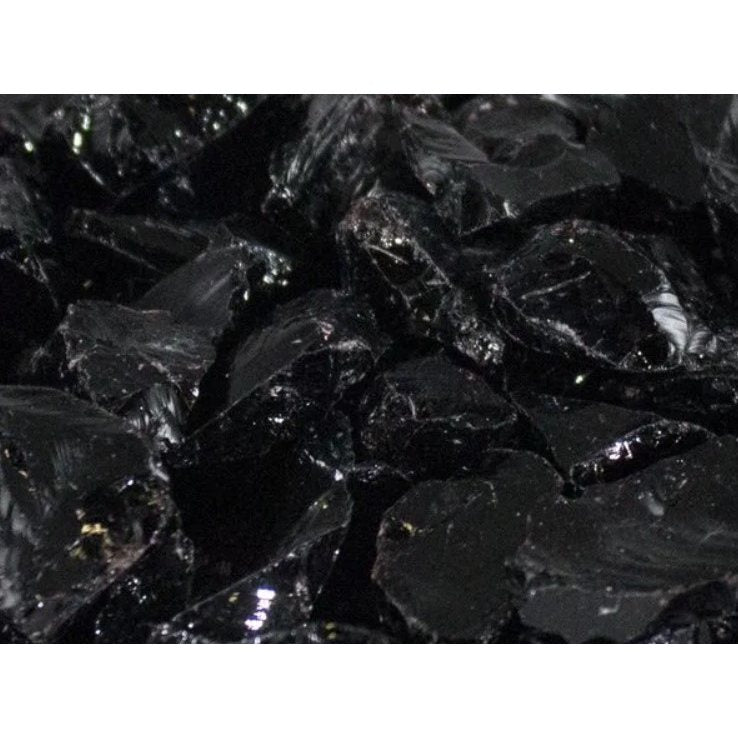 Clearance 1/2" to 3/4" Black Fire Glass