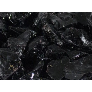 Clearance 1/2" to 3/4" Black Fire Glass
