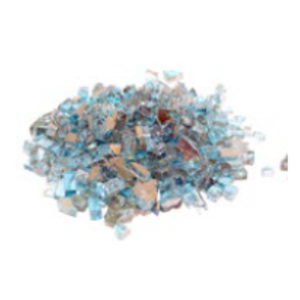 Clearance Real Fyre 10lb Jar of Azuria Reflective Fyre Glass