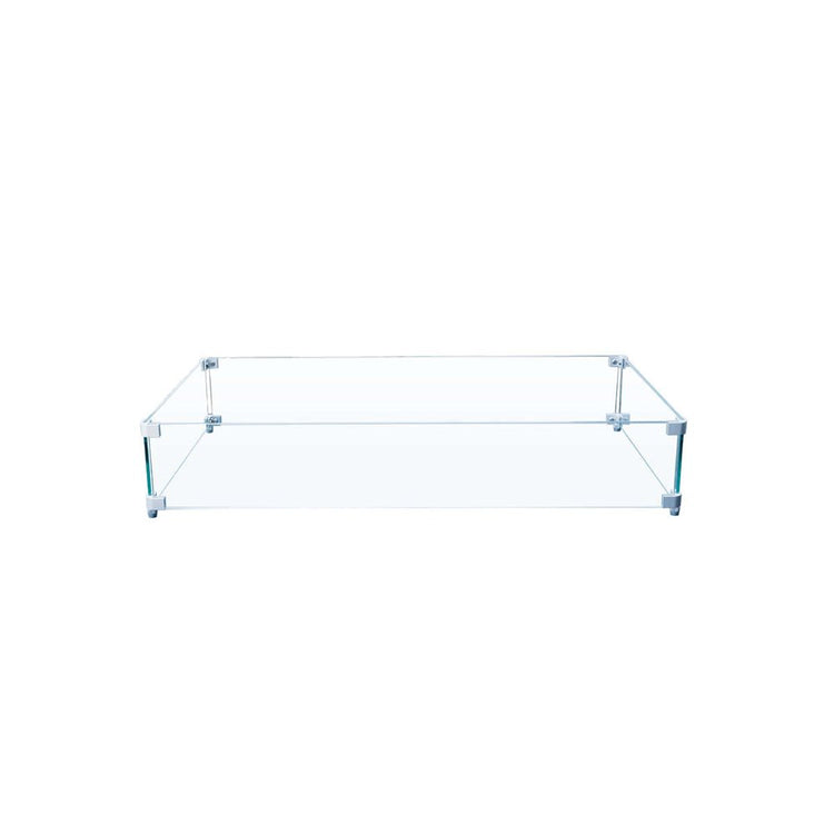Firegear Square Tempered Glass Winshield Wind Guards