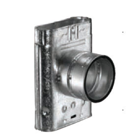 Duravent 5 inch B Gas Vent Oval Standard Tee