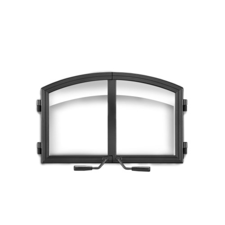 Clearance Arched Black Double Doors for NZ3000