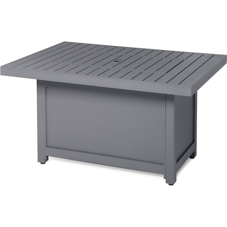 Clearance Hamptons Rectangle Patioflame Propane Table Grey