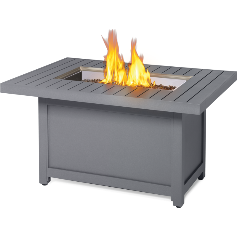 Clearance Hamptons Rectangle Patioflame Propane Table Grey view 2
