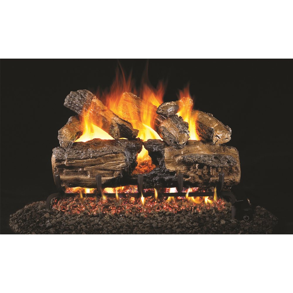 Clearance Burnt Rustic Split Oak 24" Logs
