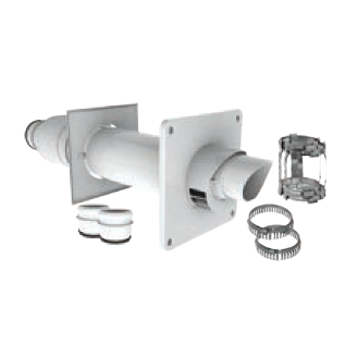 Duravent 3 inch PolyPro Horizontal Termination Kit - Concentric