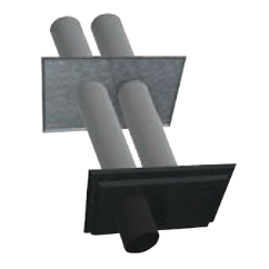 Duravent 3 inch PolyPro Twin Pipe Termination