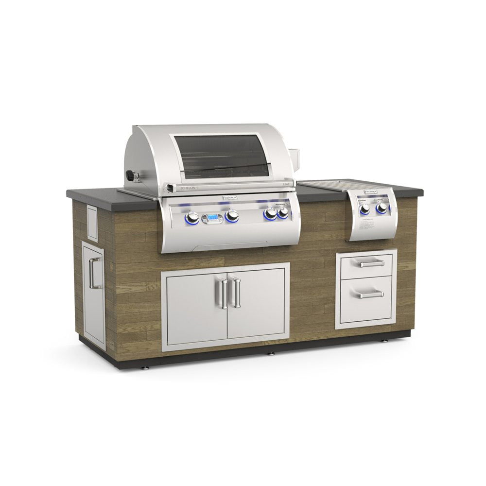 Fire Magic French Barrel Oak GFRC Pre-Fab Grill Island System 81 Inch