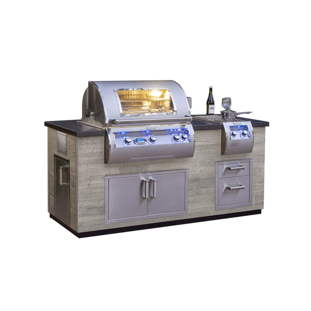 Fire Magic Silver Pine GFRC Pre-Fab Grill Island System 81 Inch