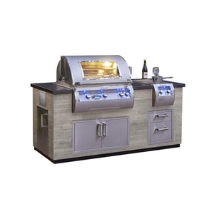 Fire Magic Silver Pine GFRC Pre-Fab Grill Island System 81 Inch