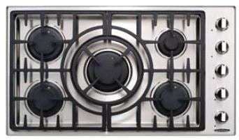 MCT365GSL Capital 36" Gas Cooktop with 5 Sealed Burners - Liquid Propane - Stainless Steel