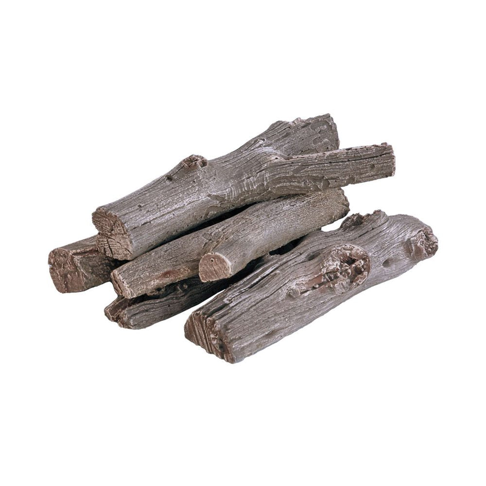Firegear 5 pc Driftwood Warm Brown Concrete Logs