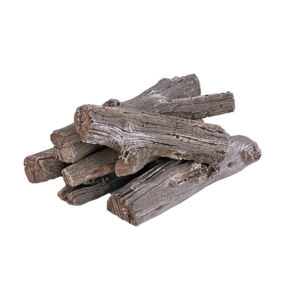 Firegear 6 pc Driftwood Warm Brown Concrete Logs