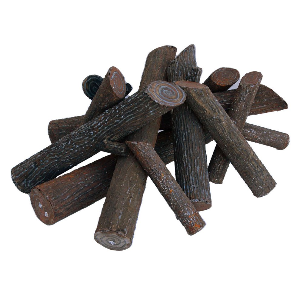 Firegear 14 pc Ironwood Steel Log Set Logs L-IW-XL