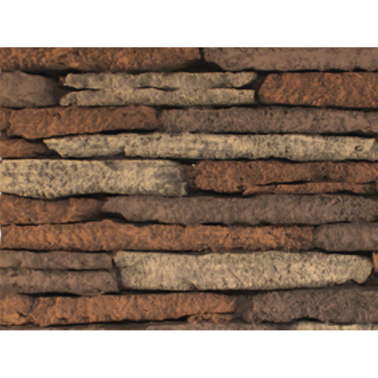 American Hearth Stacked Fieldstone Brick Ceramic Liner For 36" Deluxe VFD36 Fireboxes