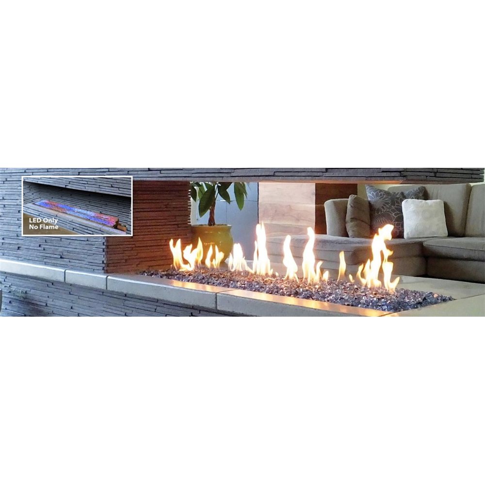 Mason Lite 72" Linear Drop-In Burner with LED Lights Natural Gas