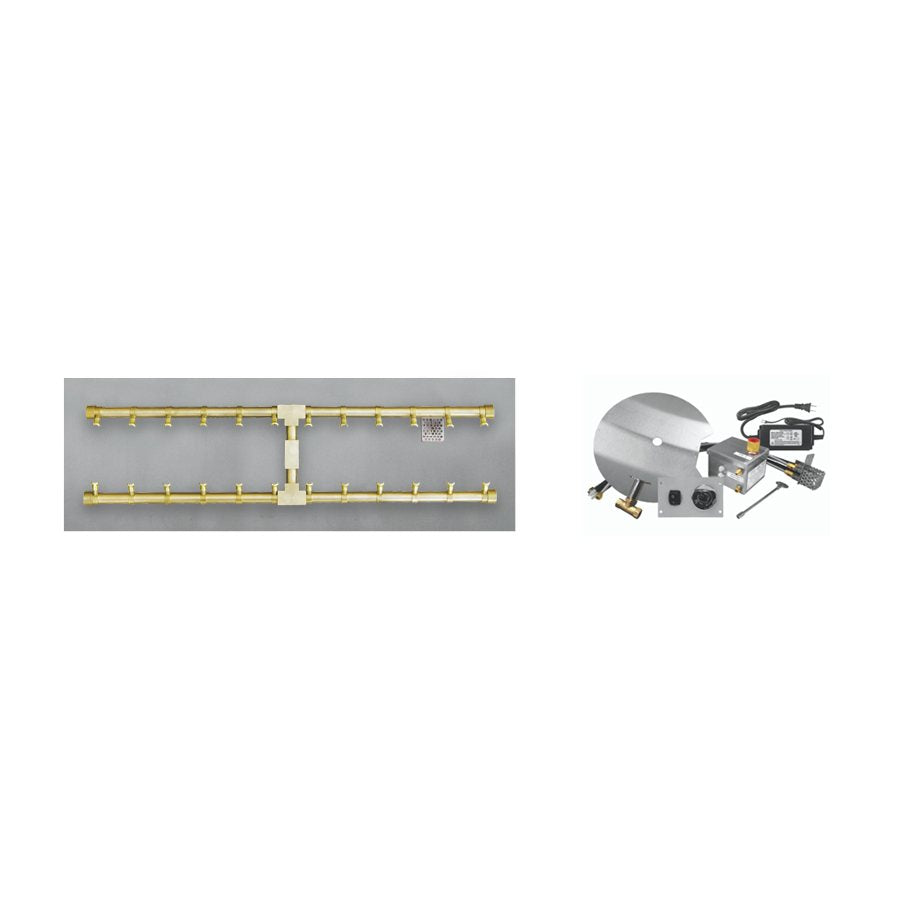 Firegear AWS Linear Flat Propane 36 x 10-inch Fire Pit Pro H Burner System