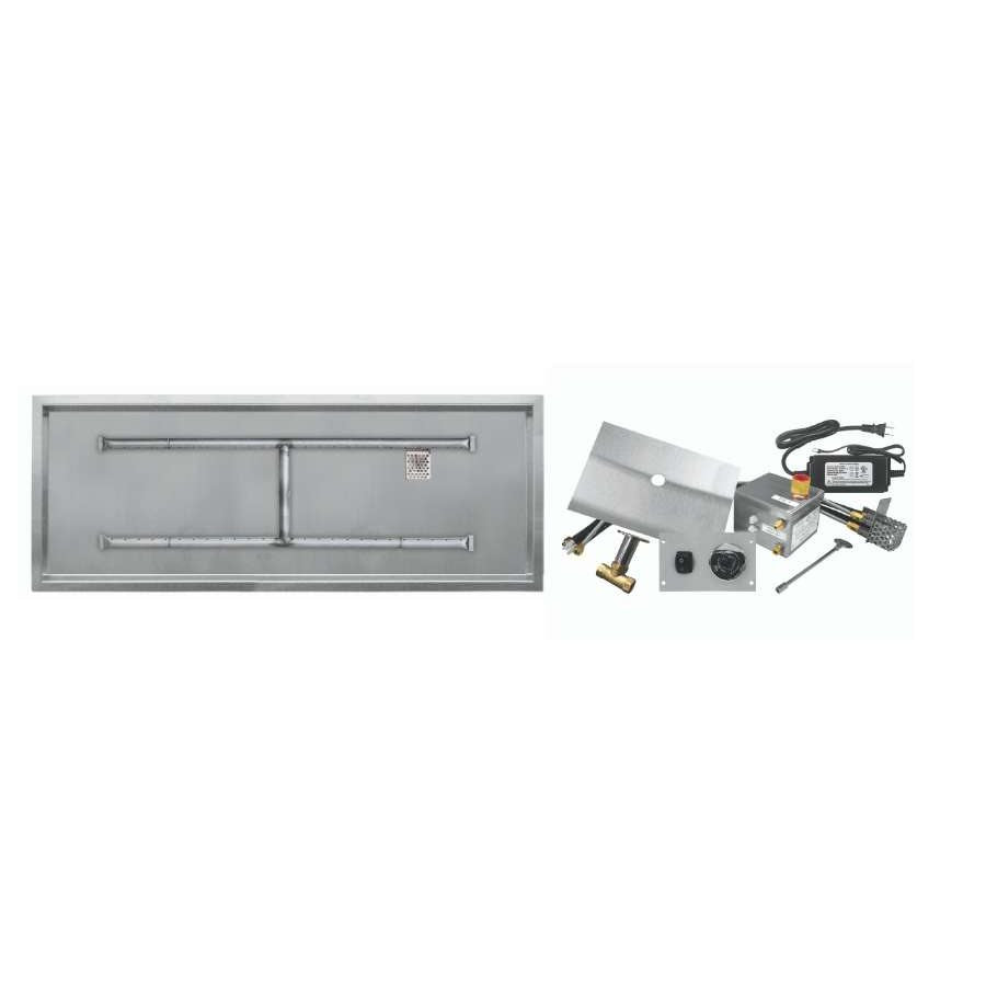 Firegear AWS Linear Drop-In Natural Gas 72 x 16-inch Fire Pit H Burner System