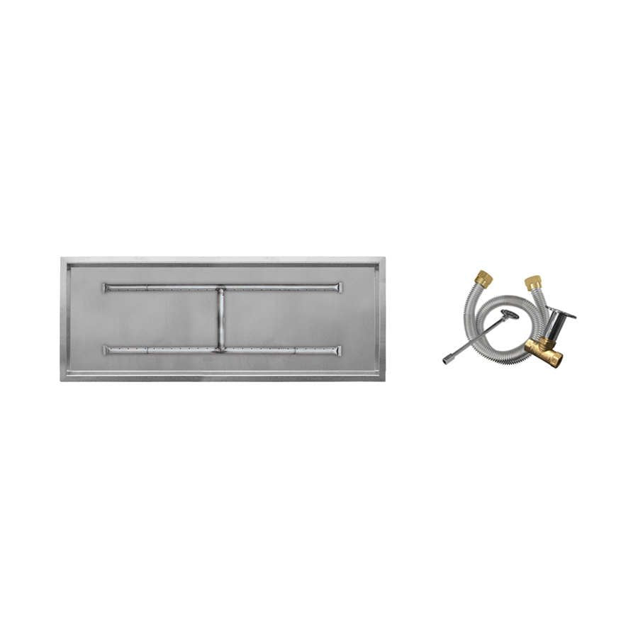 Firegear Match Throw Linear Drop-In Natural Gas 72 x 16-inch Fire Pit H Burner System